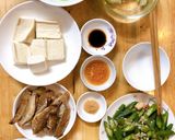 Hình bước làm 2 của món Đậu bắp xào tôm