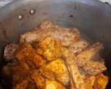 A picture of step 6 of Chicken mandi with dukka.