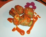 Foto del paso 7 de la receta: Patatas bravas que no pican, estilo Hasselback (horneadas)