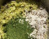 A picture of step 2 of Ovenbaked Broccoli falafels.