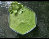 A picture of step 4 of Tikhi pudina chutney.