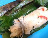 Foto langkah ke 9 dari resep Nasi bakar ayam suwir simple.
