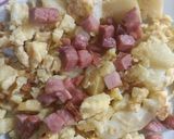 Foto del paso 6 de la receta: Revuelto de patata con jamón a tacos