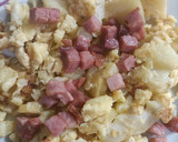 Foto del paso 6 de la receta: Revuelto de patata con jamón a tacos