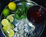A picture of step 1 of Virgin Strawberry Mojito.