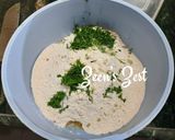 A picture of step 1 of Rotis with Dill Greens.