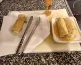 Foto del paso 1 de la receta: Rollitos de pasta con jamón york y queso y curry