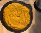 Une image de l'étape 14 de Citrouille joyeuse (purée de courge delica moretti,pommes de terre,lard,emmental,persil).