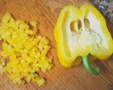 Foto del paso 2 de la receta Yemas de Espárragos con vinagreta de pimientos