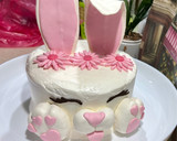 عکس مرحله 7 از دستور کیک تولد دخترانه 🐰Bunny Birthday cake