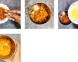 A picture of step 1 of Kachchi Haldi Paratha with Sarson ka Raita.