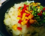 Hiszpański omlet ze szparagami krok przepisu 3 zdjęcie