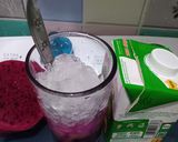 Foto langkah ke 3 dari resep Es kocok buah naga.