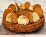 A picture of step 13 of Pumpkin cheesecake with gingersnap pecan crust.