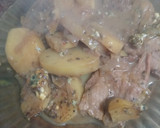 Foto del paso 7 de la receta: Papas al horno con centro de carne de cerdo ahogadas en cerveza