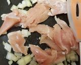 A picture of step 1 of My chicken, chilli, cheese open wrap 😀.