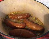 Une image de l'étape 9 de Saucisses de morteau aux haricots blancs,carottes et tomates séchées.