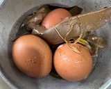 Foto langkah ke 6 dari resep Lontong Presto, Ayam Pukang, Pindang Telur dan Sayur Labu.
