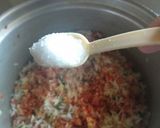 A picture of step 3 of Schezwan Fried rice.
