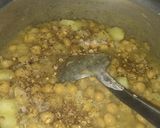 A picture of step 4 of Ami style chana chat.