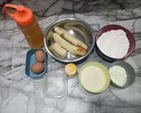 Foto langkah ke 1 dari resep Bolu pisang kukus tanpa mixer takaran sendok.