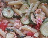 A picture of step 5 of Cold Pasta with Zucchini and Smoked Salmon.