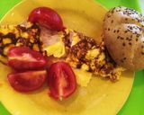 Sajttal és sonkával töltött omlett recept fázis 6 fotója