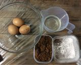 Foto langkah ke 1 dari resep Brownies Kukus Gluten Free Dengan Krim Keju.