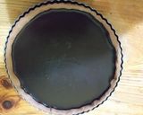 Foto del paso 4 de la receta: Pastafrola de chocolate, con crema ganache, manjar y nueces