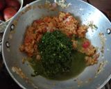A picture of step 8 of Makai ki roti & Sarson Ka Saag.