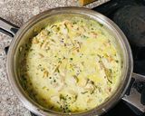 A picture of step 3 of Chicken pasta.