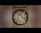 Gambar langkah 1 resipi Kerabu Perut Lembu.