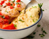 Foto del paso 3 de la receta: Puré de garbanzos con bacalao y pimientos rojos. Receta sana