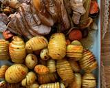 Hassleback garlic new potatoes recipe step 2 photo