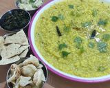 A picture of step 6 of Mung Dal khichadi.