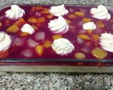 A picture of step 1 of Mango mousse and Raspberry jelly dessert.