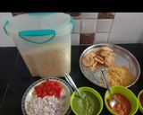 A picture of step 1 of Bhel Puri.
