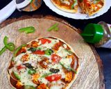 A picture of step 8 of Veg Pan Pizza.