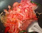 A picture of step 4 of Achari chicken.