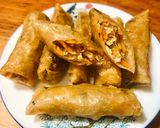 A picture of step 6 of Vegetarian Fried Spring Rolls.