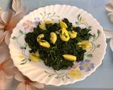 A picture of step 3 of Restaurant Style Lasooni Methi with Spring Onions & Nutty Paste.