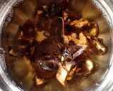 A picture of step 1 of Homemade crispy Patra with some spicy green chutney.