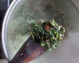 Foto langkah ke 3 dari resep Ikan asap daun singkong masak santan.