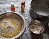 A picture of step 1 of Eggless pineapple cake.