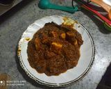 A picture of step 31 of Paneer Masala.