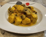 Foto del paso 6 de la receta: Pollo al curry con champiñones y pimientos