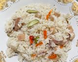 Foto langkah ke 5 dari resep Nasi liwet cumi pete magic com.