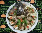 Hình bước làm 4 của món Cá lóc hấp nước tương (xì dầu)