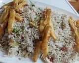 A picture of step 17 of Chinese rice 😋😋😋😋.