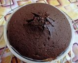 A picture of step 8 of Chocolate cake (without eggs).